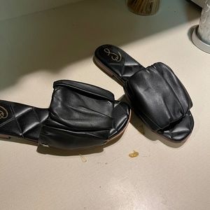 Sam Edelman black leather sandals size 10 new
